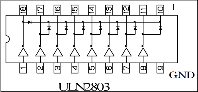 Схема включения uln2804a